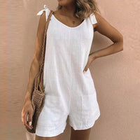 Solaris | Women's Bow Strap Sleeveless Romper