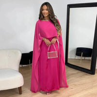 Solène | Women's Cape Sleeve Maxi Dress