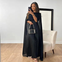 Solène | Women's Cape Sleeve Maxi Dress