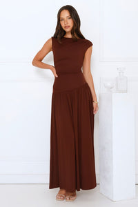 Sophisticated Simplicity Maxi Dress XL Brown