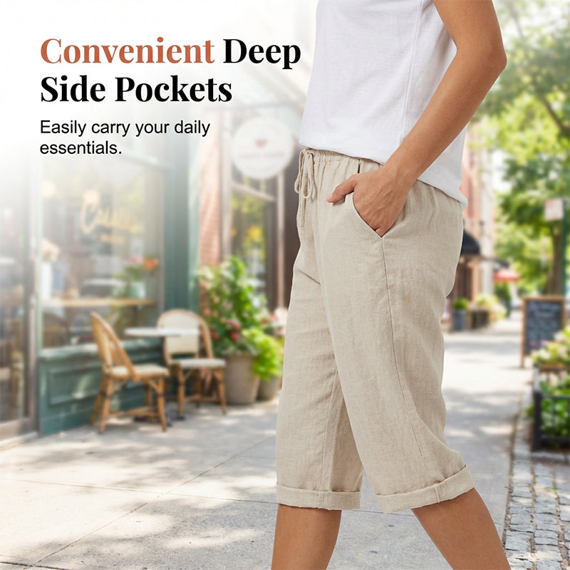 Calista – Cotton Linen Relaxed Shorts