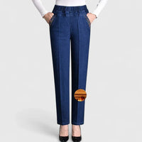 Floralyssa | Comfortable Pants Dark Blue (Winter thickness)
