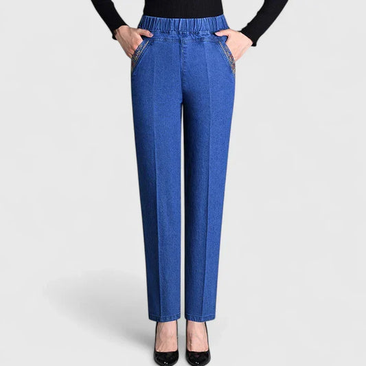 Floralyssa | Comfortable Pants Light Blue (Normal thickness)