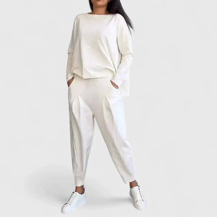 Soe | Elegant Two-Piece Set White