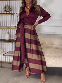Chloe - Striped Maxi Dress