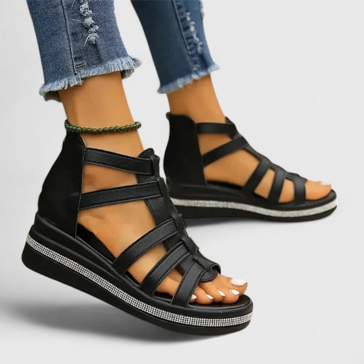 Kendall - Orthopedic Strass Sandals