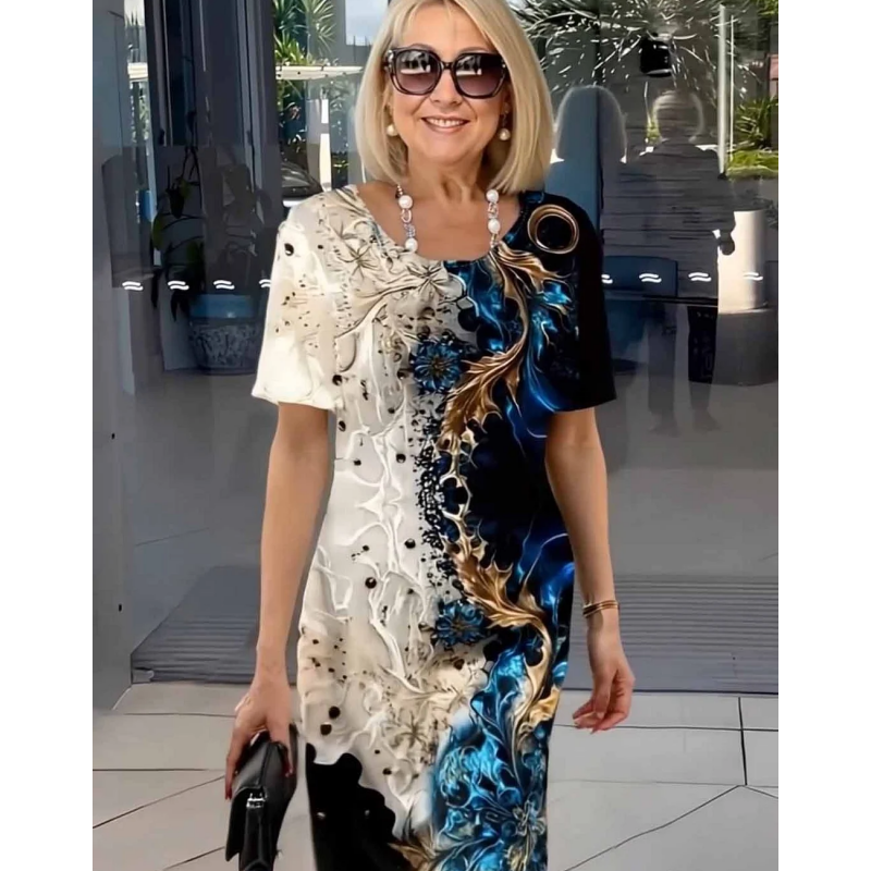 Odette - Printed Relaxed Dress