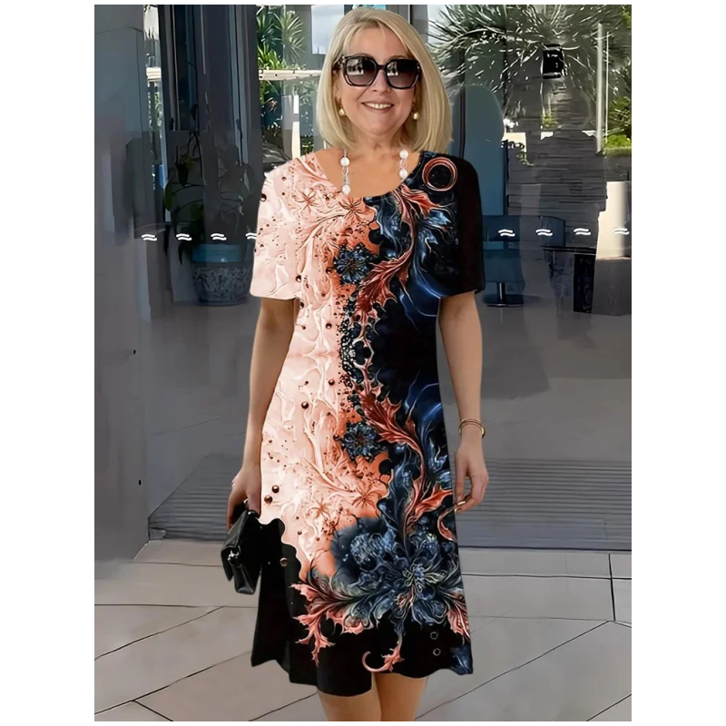 Odette - Printed Relaxed Dress
