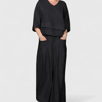 Zaryphina | Comfortable Two-Piece Set Black