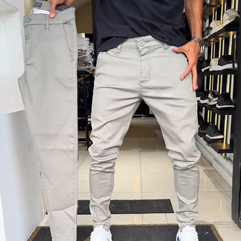 Neal - Slim-Fit Casual Trousers