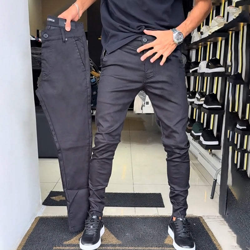 Neal - Slim-Fit Casual Trousers