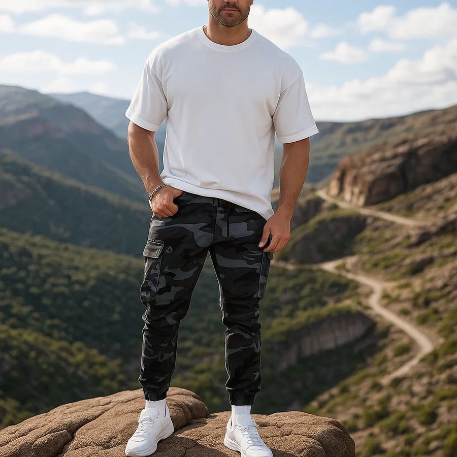 Ronan - Camouflage Workwear Cargo Trousers