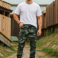 Ronan - Camouflage Workwear Cargo Trousers