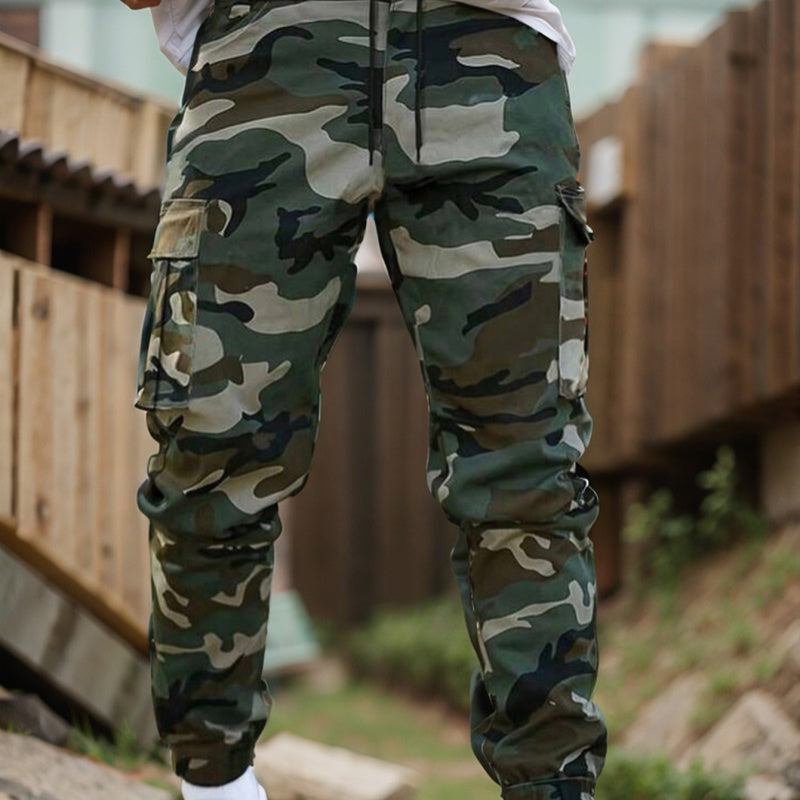 Ronan - Camouflage Workwear Cargo Trousers