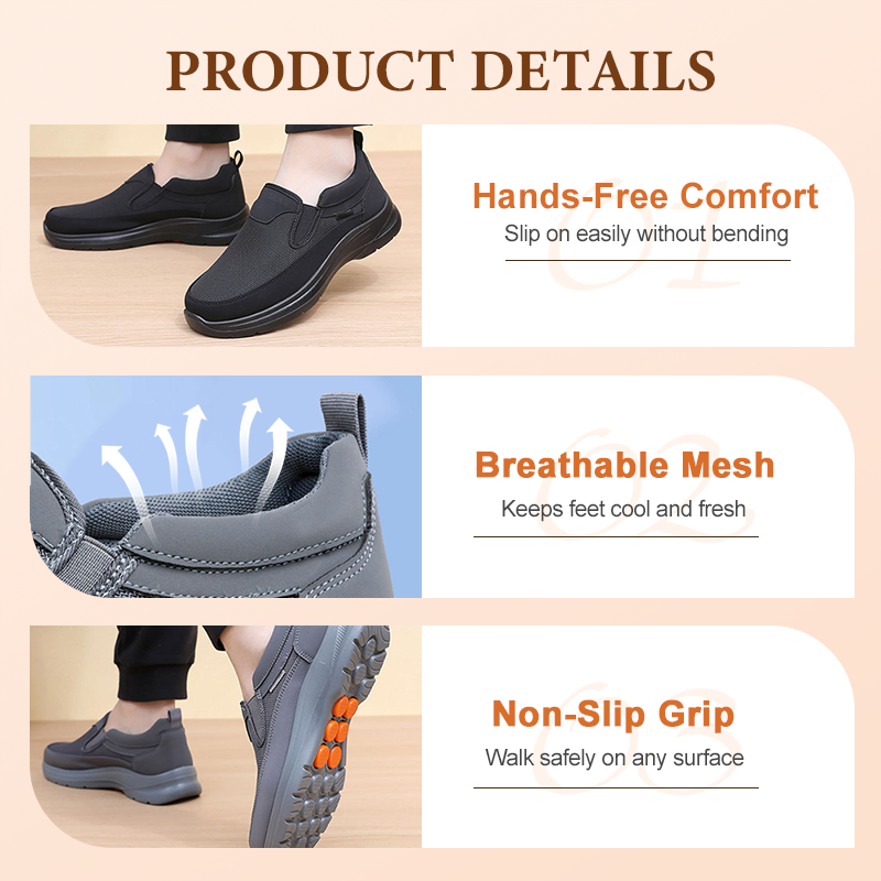 Arlo – Breathable Orthopaedic Slip-On Sneakers