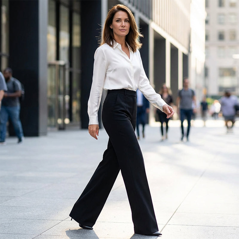 Sorrel - High-Waist Straight Dress Trousers