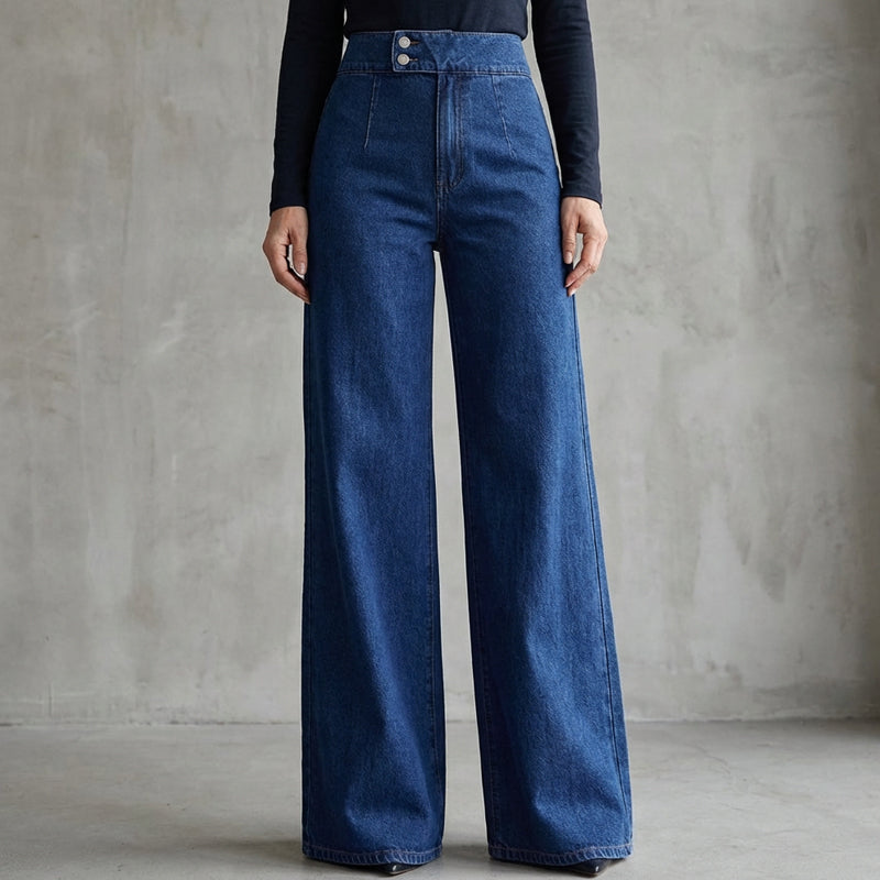 Ellery - High Waist Wide-Leg Jeans