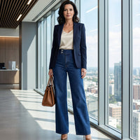 Ellery - High Waist Wide-Leg Jeans