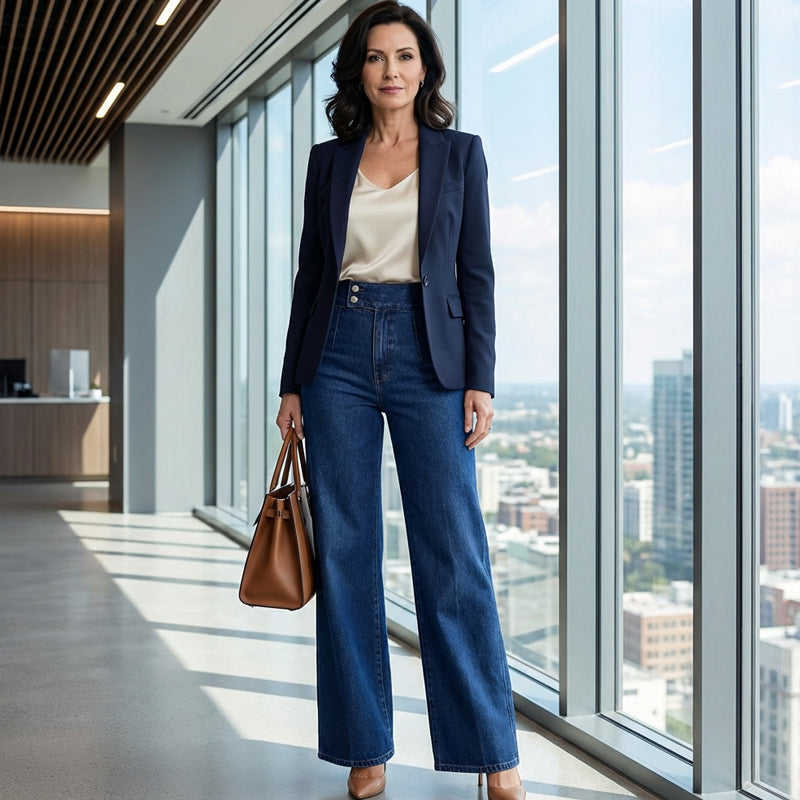 Ellery - High Waist Wide-Leg Jeans