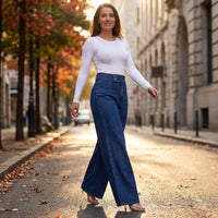 Ellery - High Waist Wide-Leg Jeans