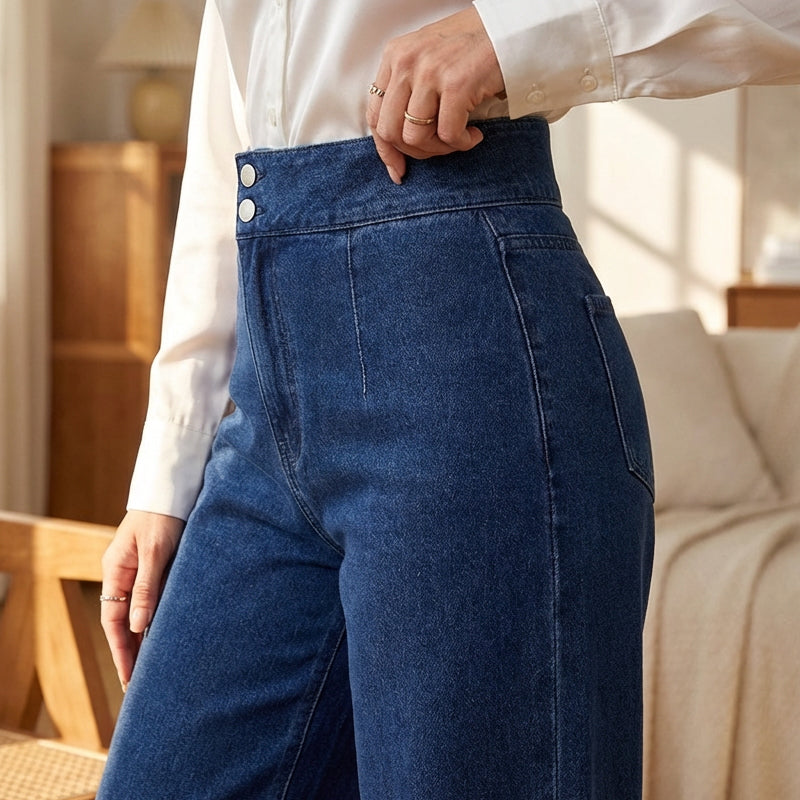 Ellery - High Waist Wide-Leg Jeans