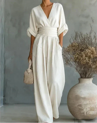 Anastasia – Elegant Wide Leg Jumpsuit