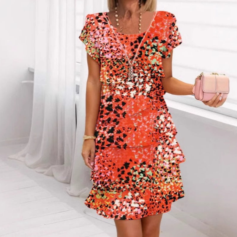 Venetia - Elegant Printed Dress