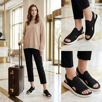 Niamh – Breathable Platform Knit Sandals