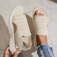 Niamh – Breathable Platform Knit Sandals