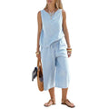 Brooke - Striped Cotton Co-Ord Set