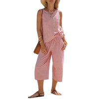 Brooke - Striped Cotton Co-Ord Set