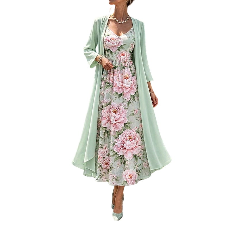Celestine - Floral Two-Piece Summer Dress Set