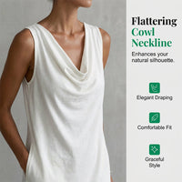 Yasmin – Sleeveless Cowl Neck Dress