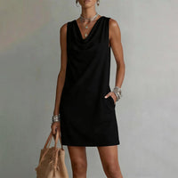 Yasmin – Sleeveless Cowl Neck Dress