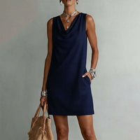 Yasmin – Sleeveless Cowl Neck Dress