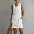 Yasmin – Sleeveless Cowl Neck Dress