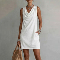 Yasmin – Sleeveless Cowl Neck Dress