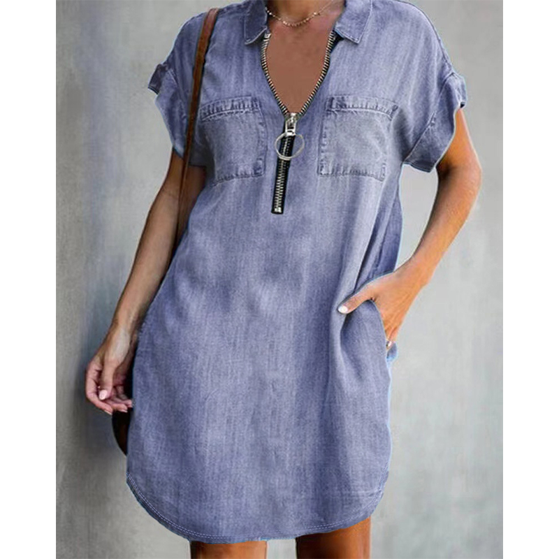 Freja – Relaxed Denim Shirt Dress