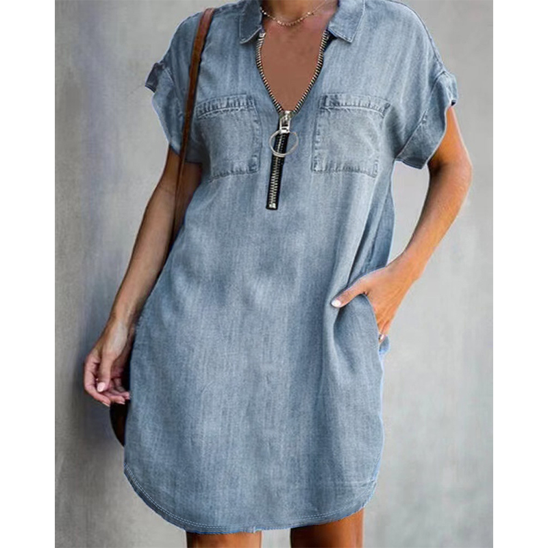 Freja – Relaxed Denim Shirt Dress
