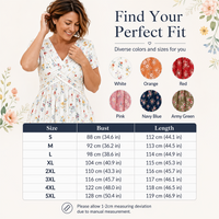 Carlotta - V-Neck Floral Wrap Midi Dress