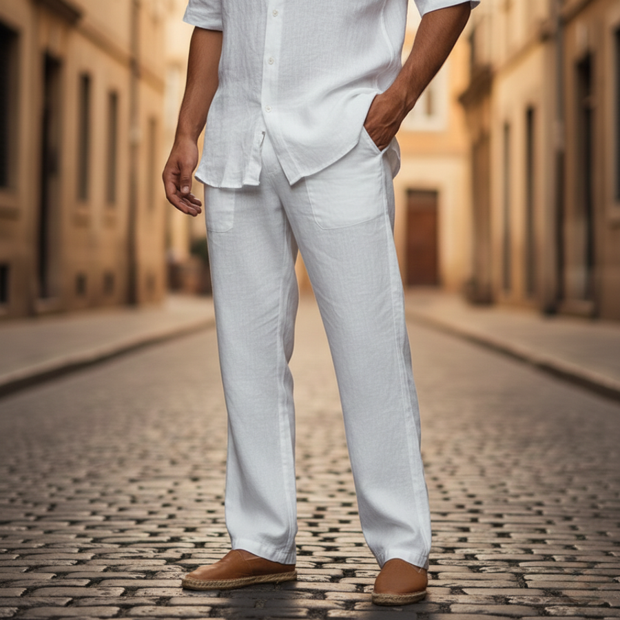 Stellan | Men's Wide Leg Drawstring Pants