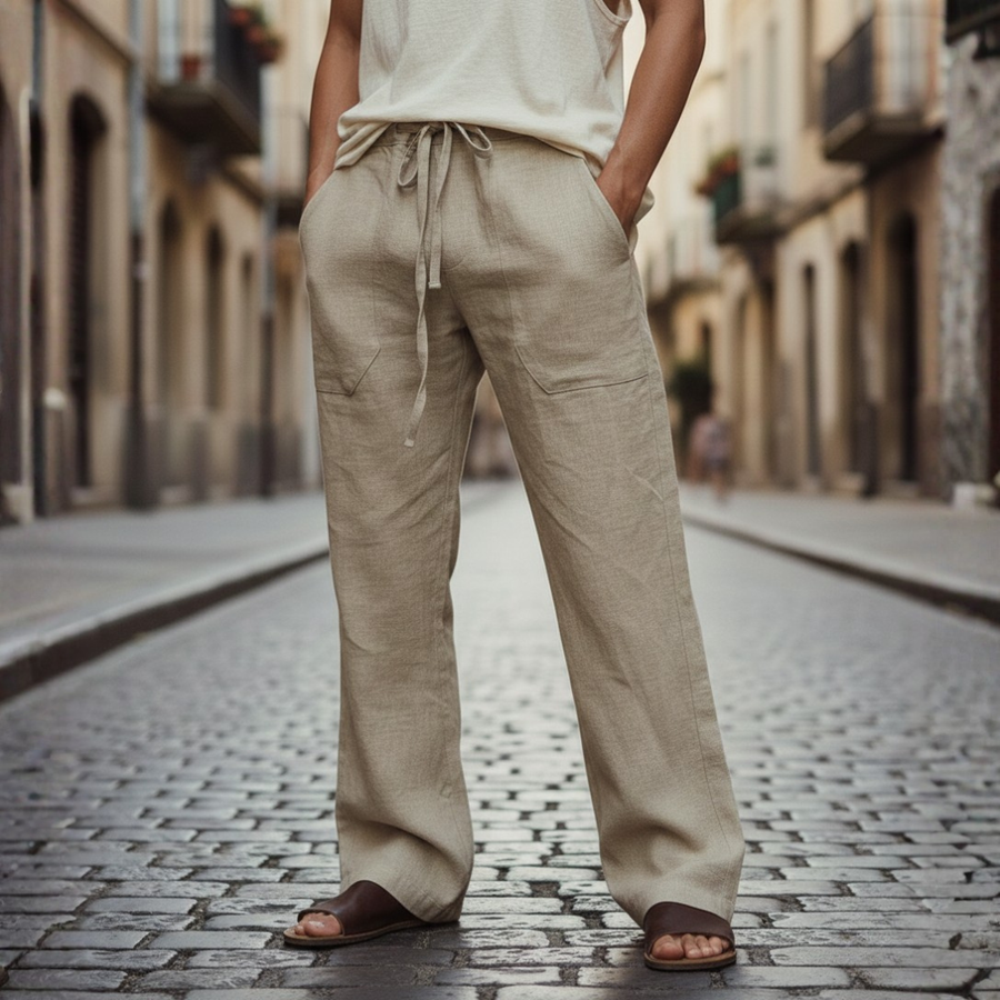 Stellan | Men's Wide Leg Drawstring Pants