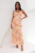 Style In The Wild Maxi Dress L Orange