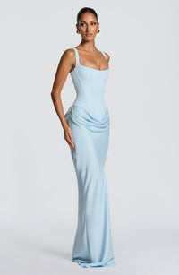 Suki Maxi Dress in baby blue