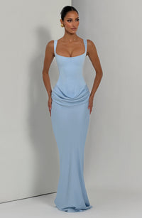 Suki Maxi Dress in baby blue