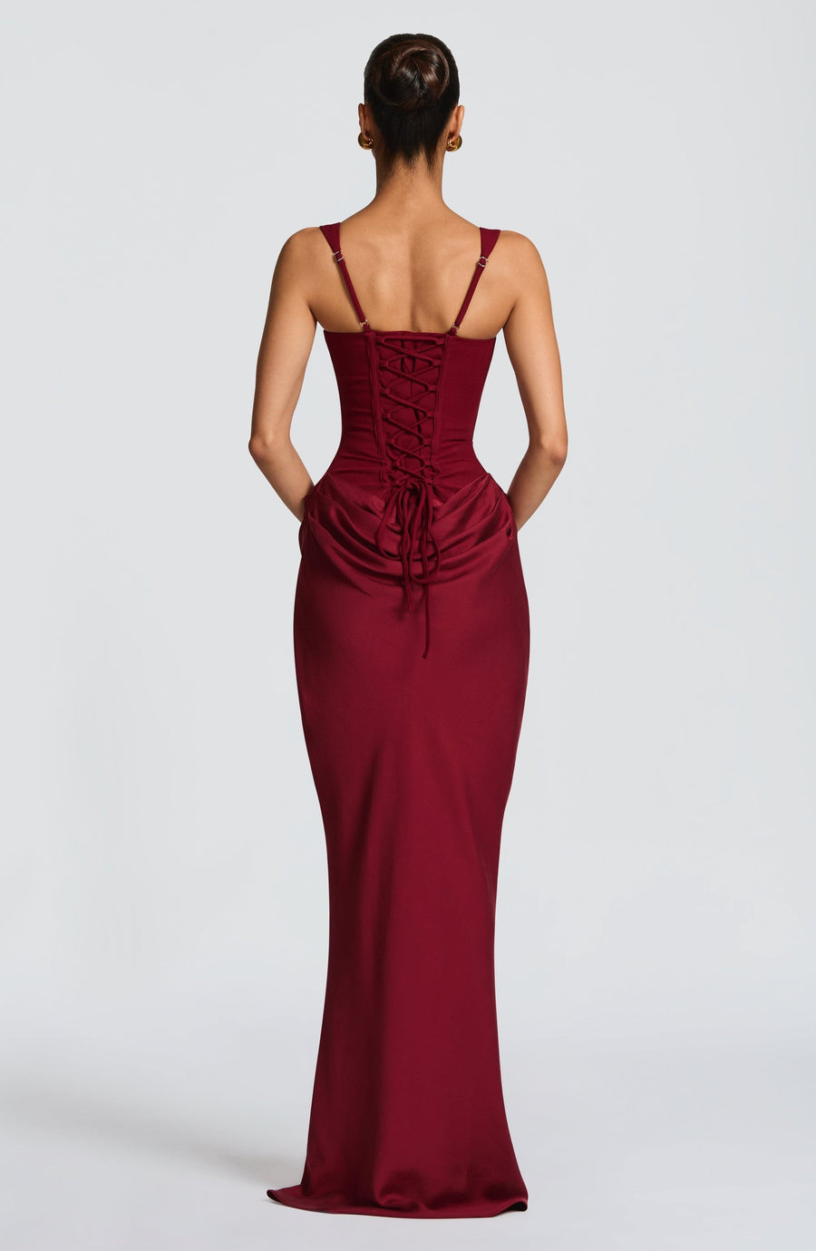 Suki Maxi Dress in burgundy