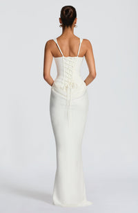 Suki Maxi Dress lace-up corset back