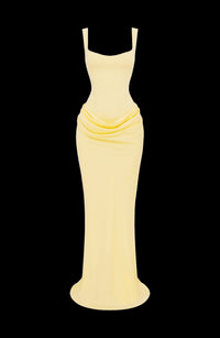 Suki Maxi Dress in lemon