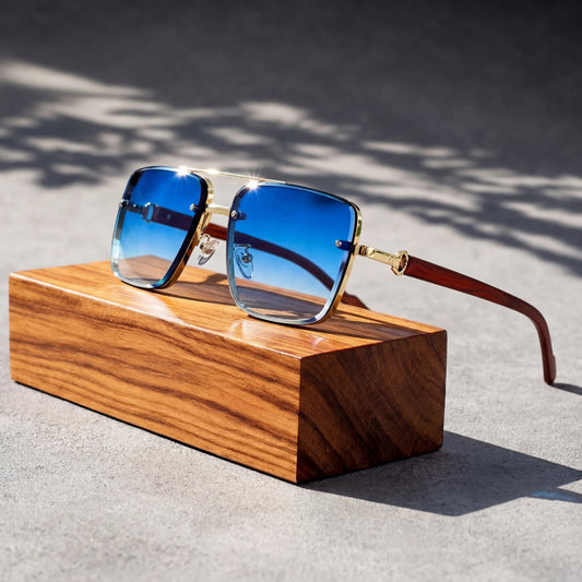 Victoria | Sunglasses Aviator UV400 Protection Gradient Lens Blue