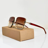 Victoria | Sunglasses Aviator UV400 Protection Gradient Lens Brown